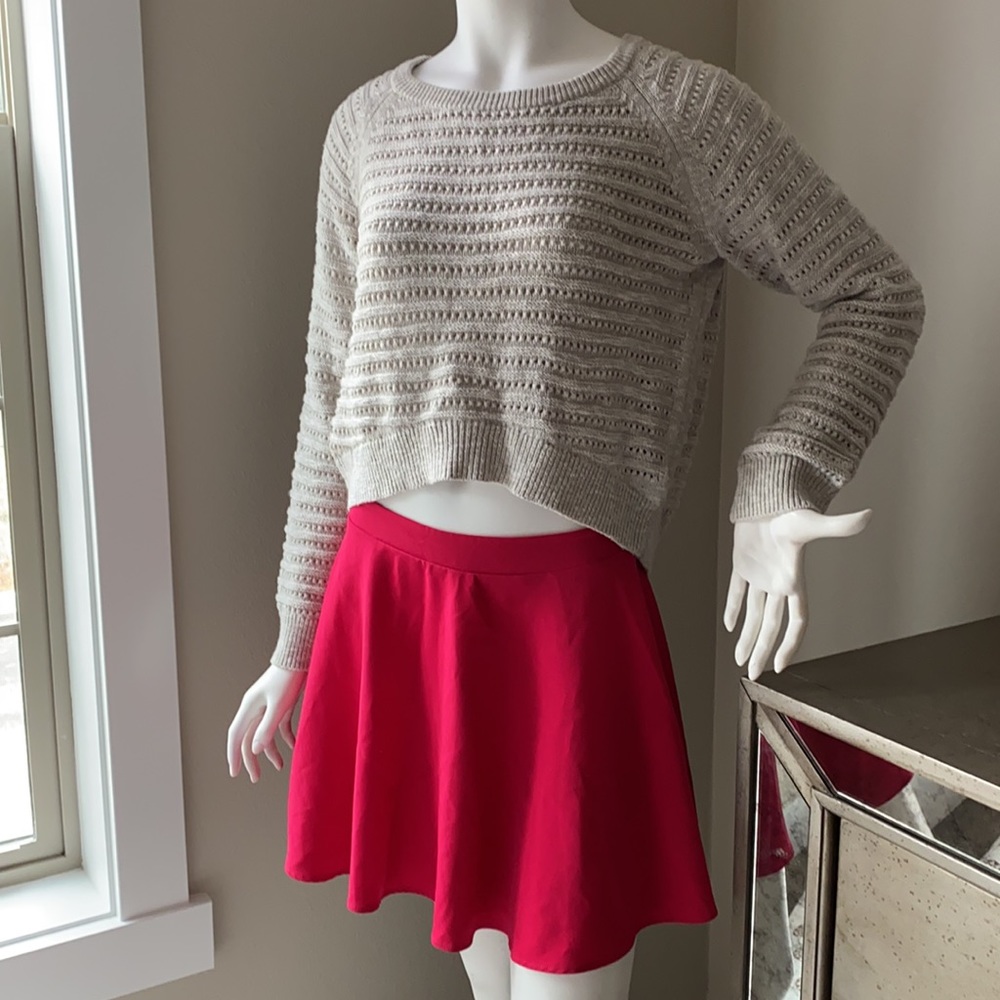 Lush Hot Pink Skater Skirt